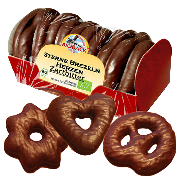 Herzen Sterne Brezeln Zartbitter Lebkuchen (175gr)